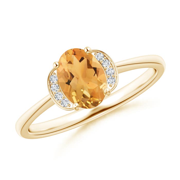 A - Citrine / 0.79 CT / 14 KT Yellow Gold