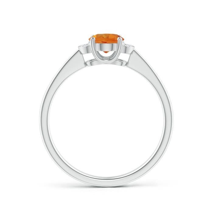 AAA - Citrine / 0.79 CT / 14 KT White Gold