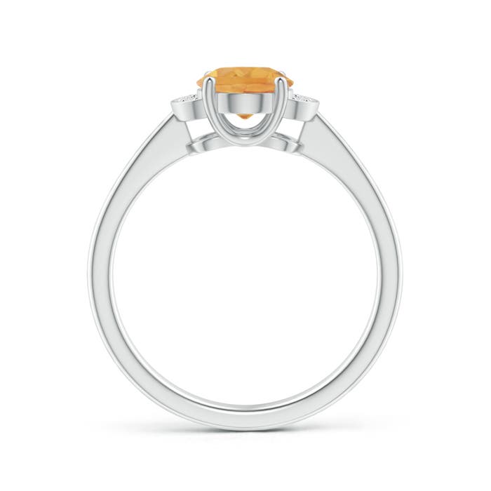 A - Citrine / 1.15 CT / 14 KT White Gold