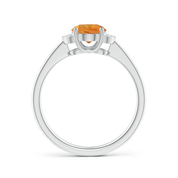 AA - Citrine / 1.15 CT / 14 KT White Gold