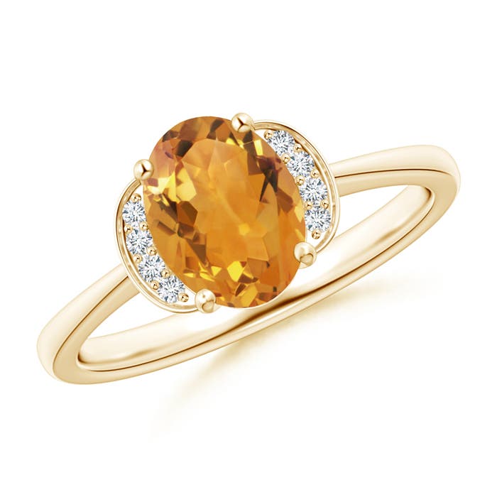 AA - Citrine / 1.15 CT / 14 KT Yellow Gold