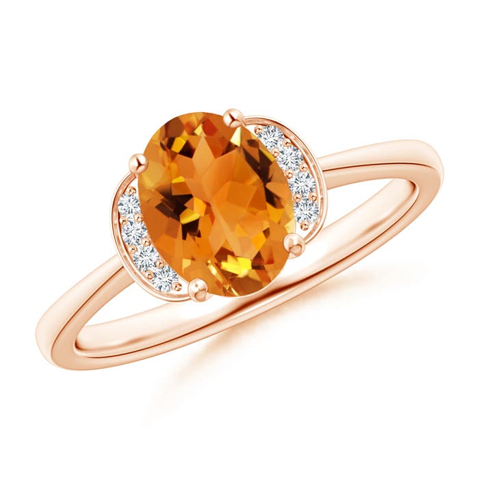 AAA - Citrine / 1.15 CT / 14 KT Rose Gold