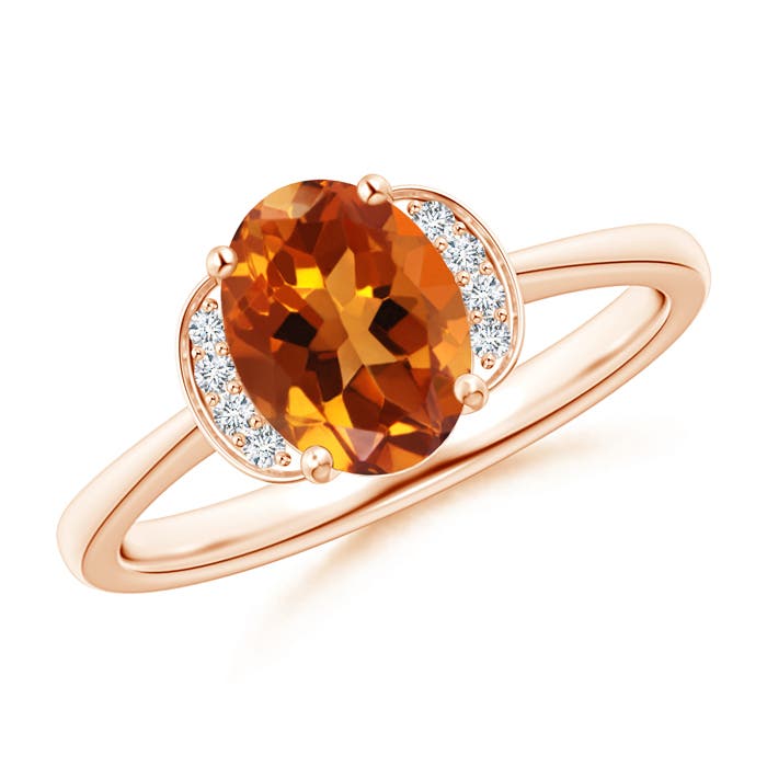 AAAA - Citrine / 1.15 CT / 14 KT Rose Gold