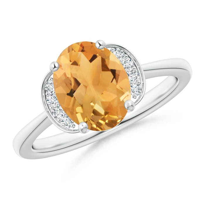 A - Citrine / 1.71 CT / 14 KT White Gold