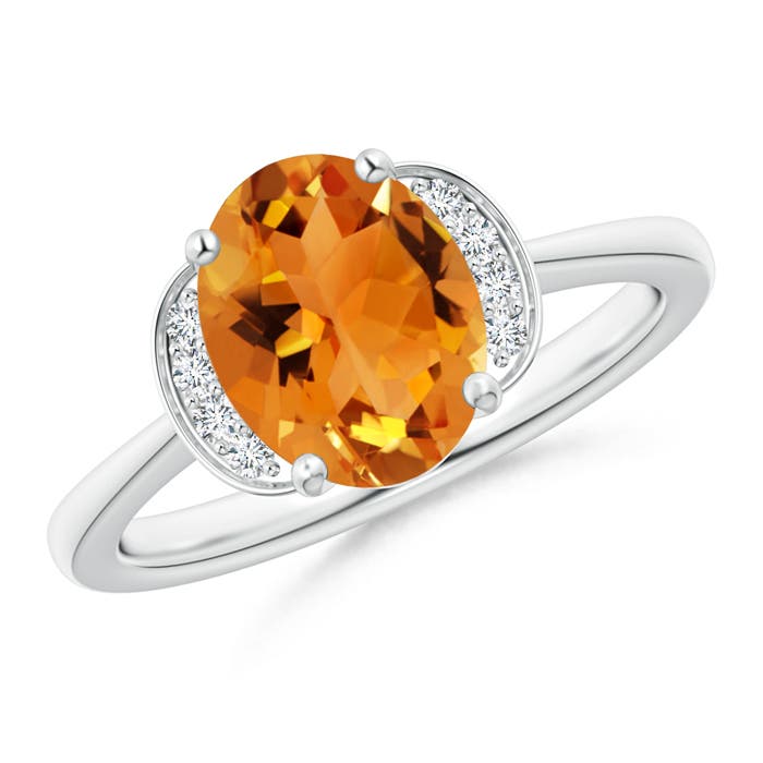 AAA - Citrine / 1.71 CT / 14 KT White Gold