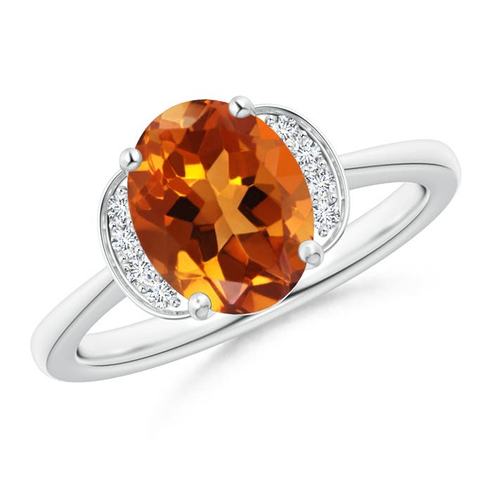 AAAA - Citrine / 1.71 CT / 14 KT White Gold