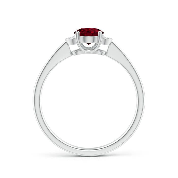 A - Garnet / 0.94 CT / 14 KT White Gold