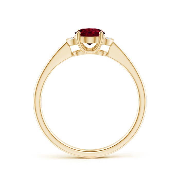 A - Garnet / 0.94 CT / 14 KT Yellow Gold