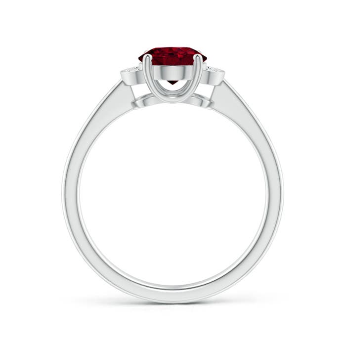 A - Garnet / 1.5 CT / 14 KT White Gold