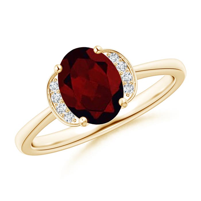 A - Garnet / 1.5 CT / 14 KT Yellow Gold