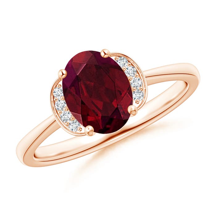 AA - Garnet / 1.5 CT / 14 KT Rose Gold