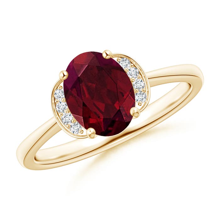 AA - Garnet / 1.5 CT / 14 KT Yellow Gold