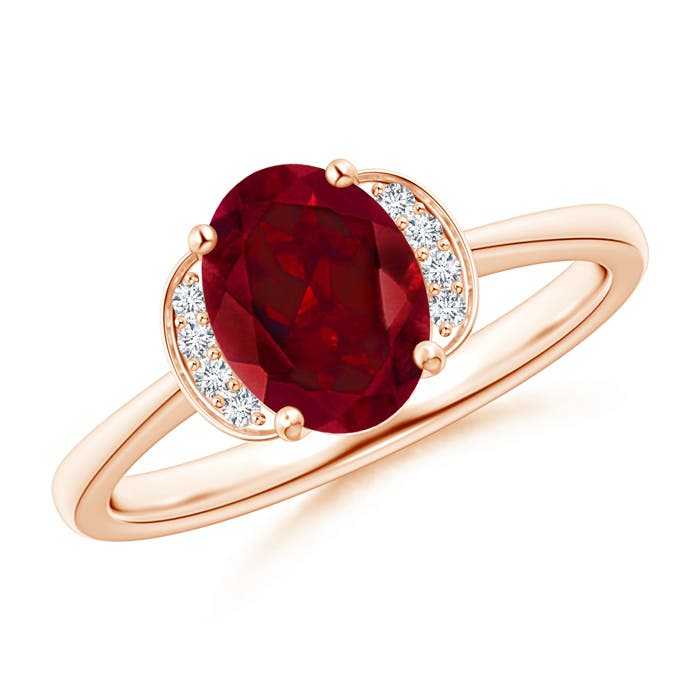 AAA - Garnet / 1.5 CT / 14 KT Rose Gold