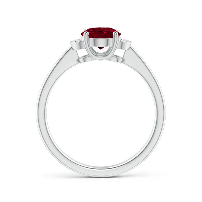 AAA - Garnet / 1.5 CT / 14 KT White Gold