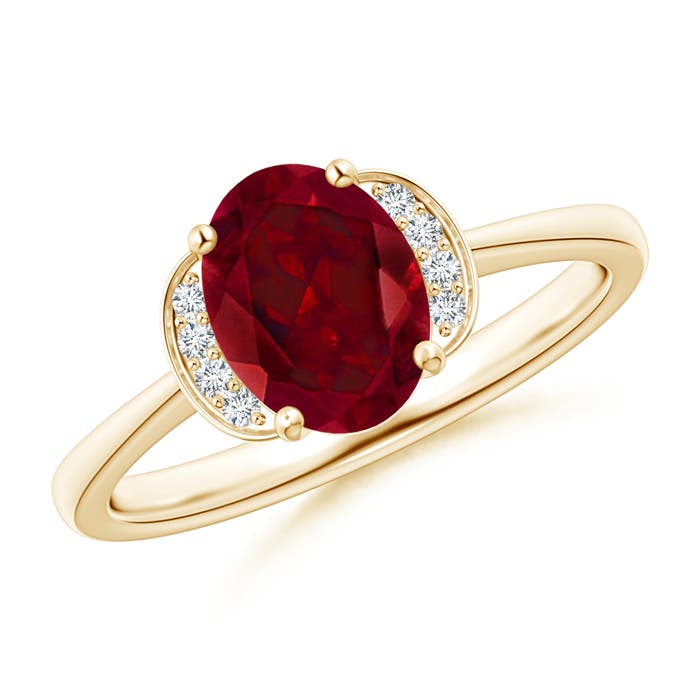 AAA - Garnet / 1.5 CT / 14 KT Yellow Gold