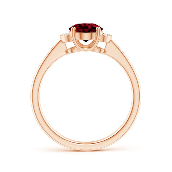 AAAA - Garnet / 1.5 CT / 14 KT Rose Gold