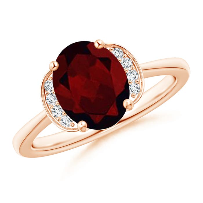 A - Garnet / 2.06 CT / 14 KT Rose Gold