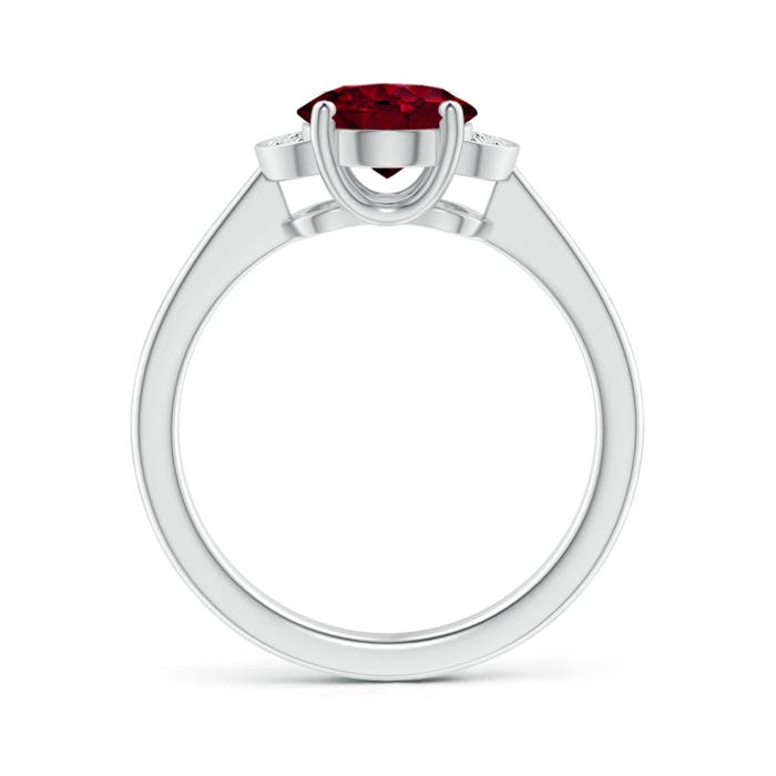 A - Garnet / 2.06 CT / 14 KT White Gold