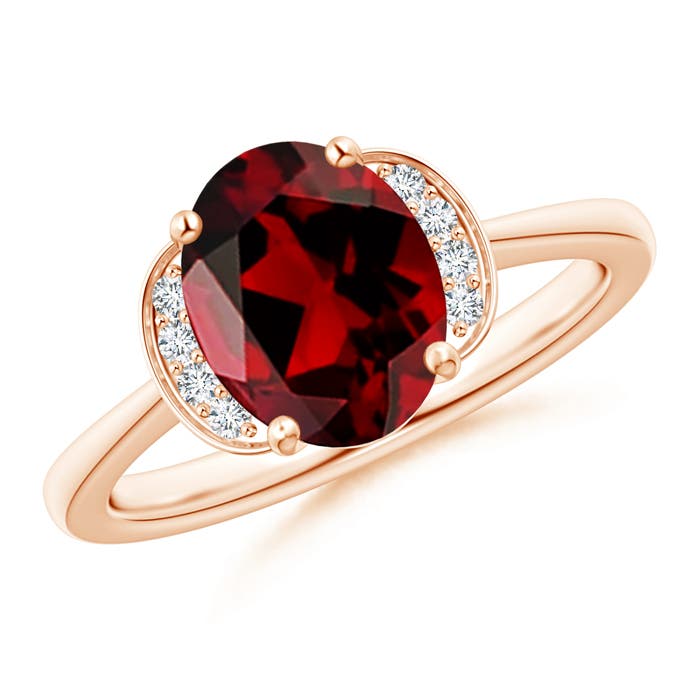 AAAA - Garnet / 2.06 CT / 14 KT Rose Gold