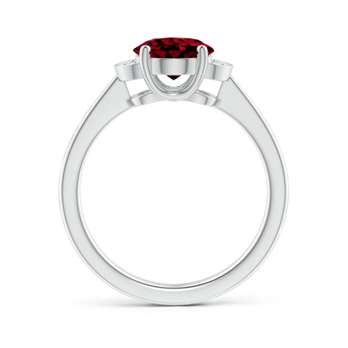 AAAA - Garnet / 2.06 CT / 14 KT White Gold