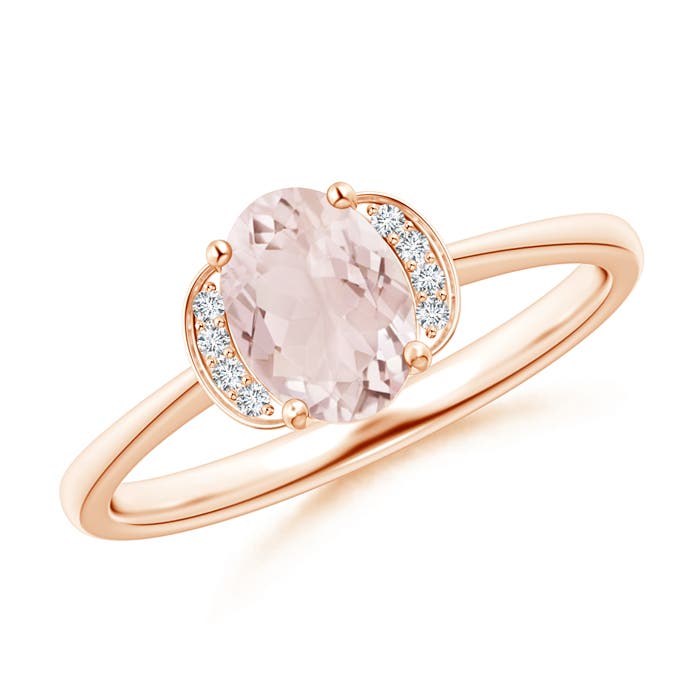 A - Morganite / 0.74 CT / 14 KT Rose Gold