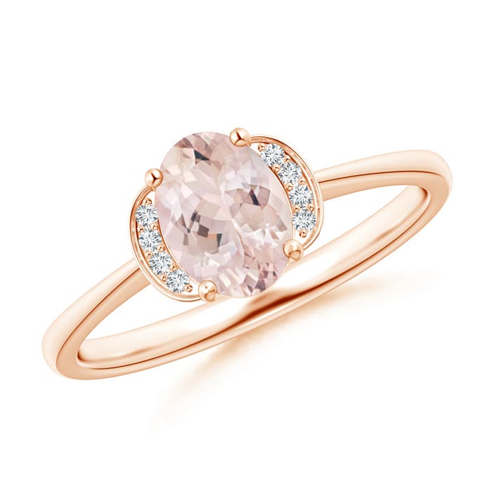 AA - Morganite / 0.74 CT / 14 KT Rose Gold