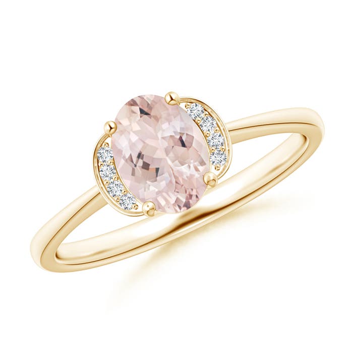 AA - Morganite / 0.74 CT / 14 KT Yellow Gold