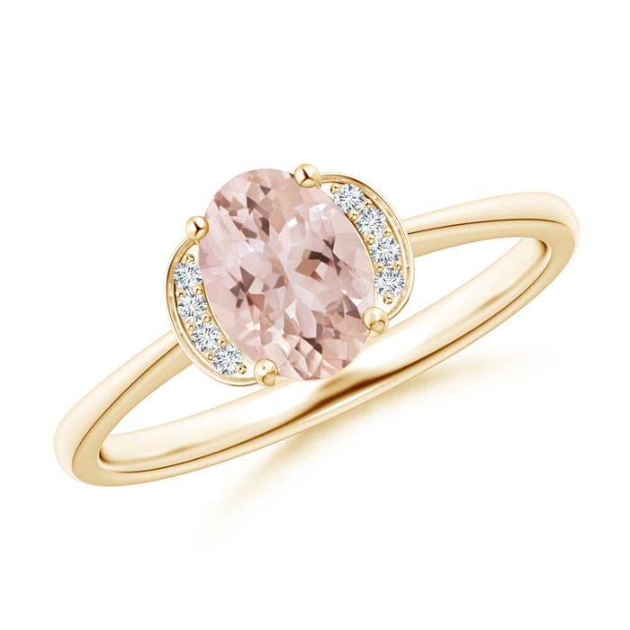 AAA - Morganite / 0.74 CT / 14 KT Yellow Gold