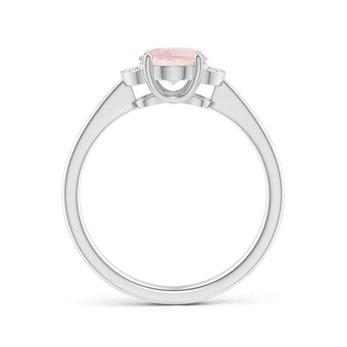 A - Morganite / 1.15 CT / 14 KT White Gold