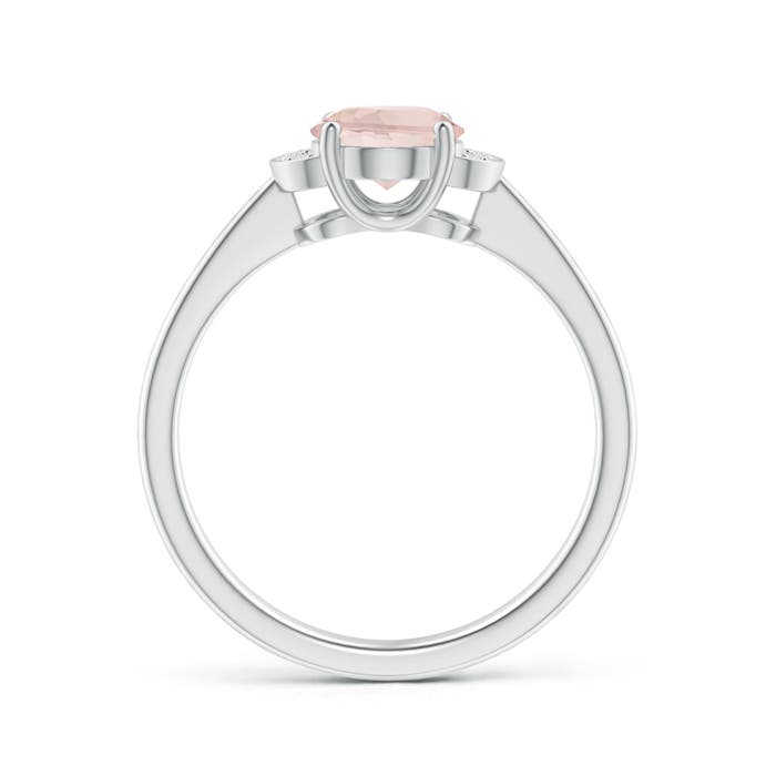 AA - Morganite / 1.15 CT / 14 KT White Gold