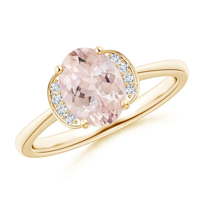 AA - Morganite / 1.15 CT / 14 KT Yellow Gold