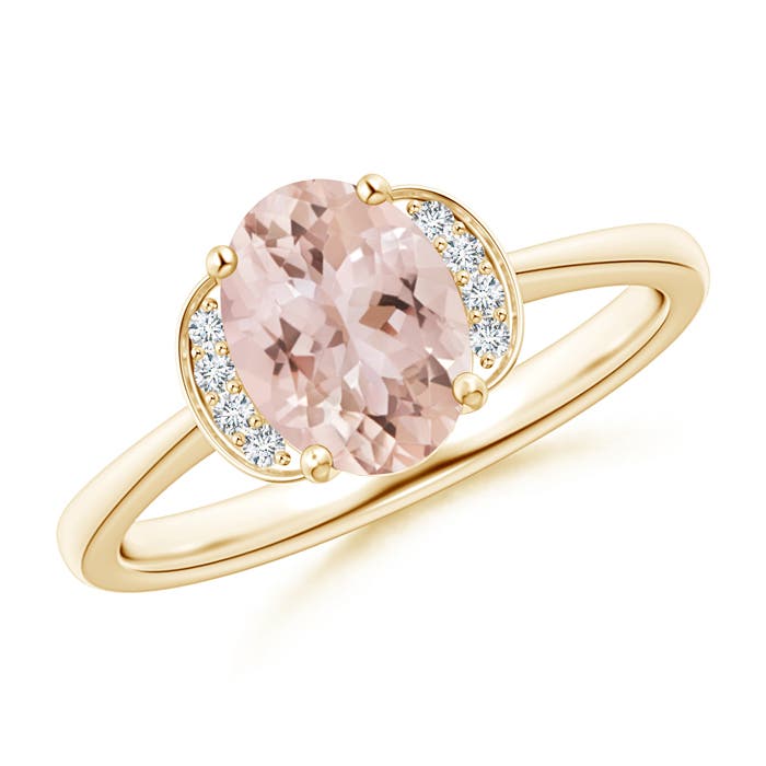 AAA - Morganite / 1.15 CT / 14 KT Yellow Gold