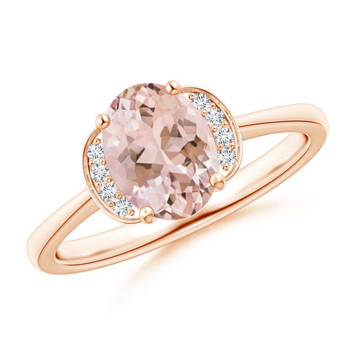 AAAA - Morganite / 1.15 CT / 14 KT Rose Gold