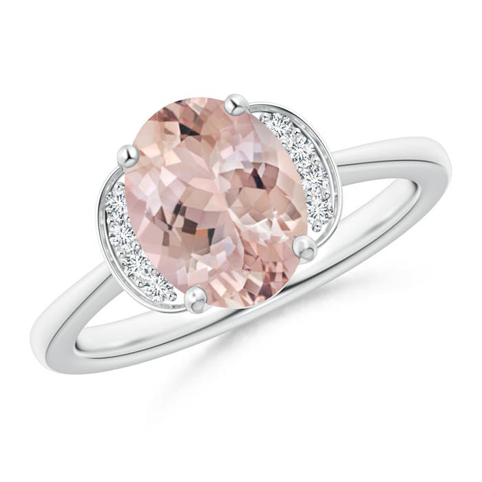 AA - Morganite / 1.71 CT / 14 KT White Gold