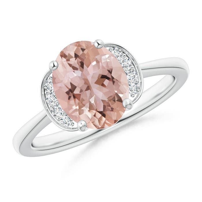 AAA - Morganite / 1.71 CT / 14 KT White Gold