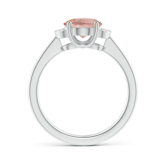 AAAA - Morganite / 1.71 CT / 14 KT White Gold