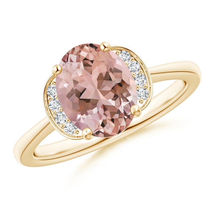 AAAA - Morganite / 1.71 CT / 14 KT Yellow Gold