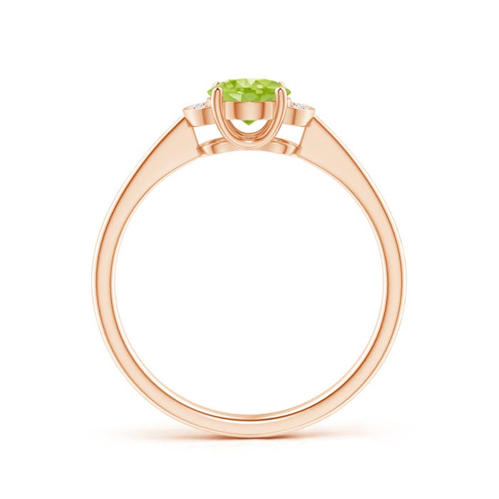 AA - Peridot / 0.89 CT / 14 KT Rose Gold