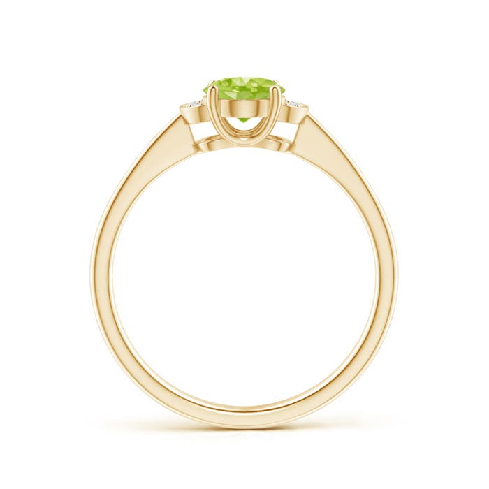 AA - Peridot / 0.89 CT / 14 KT Yellow Gold