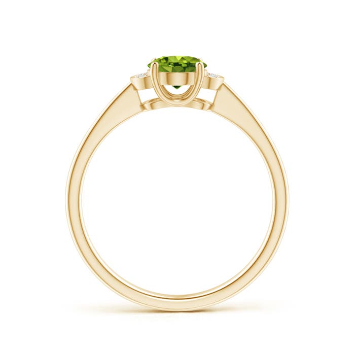 AAAA - Peridot / 0.89 CT / 14 KT Yellow Gold