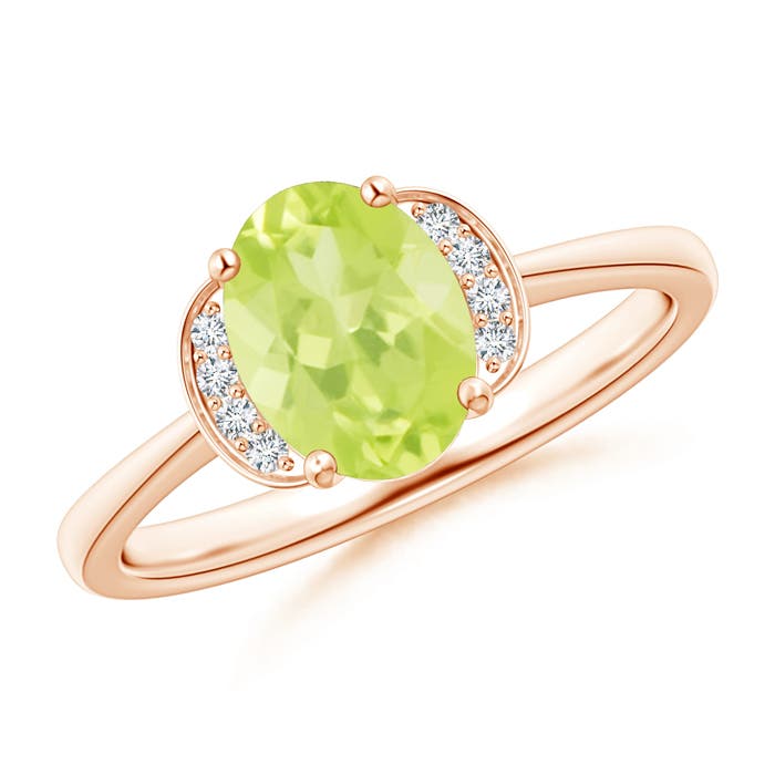 A - Peridot / 1.4 CT / 14 KT Rose Gold