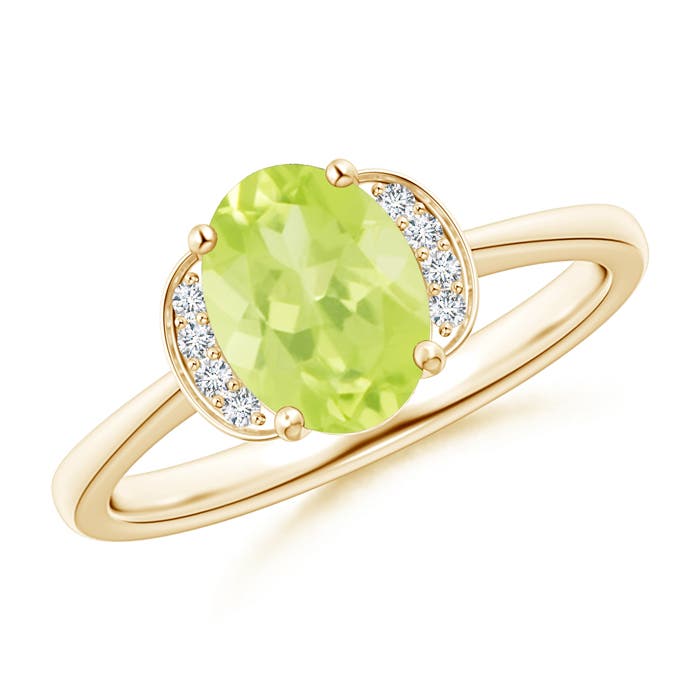 A - Peridot / 1.4 CT / 14 KT Yellow Gold