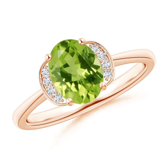 AAA - Peridot / 1.4 CT / 14 KT Rose Gold