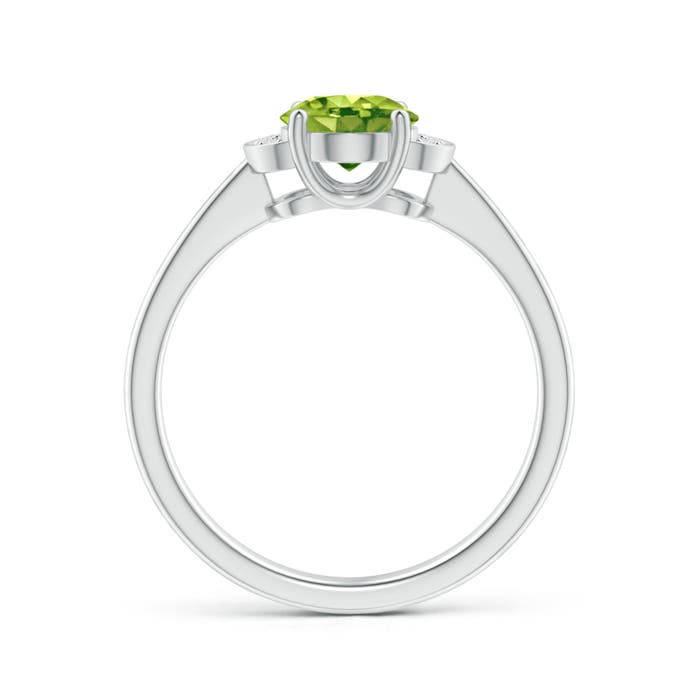 AAA - Peridot / 1.4 CT / 14 KT White Gold