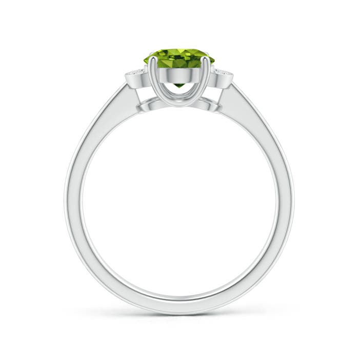 AAAA - Peridot / 1.4 CT / 14 KT White Gold