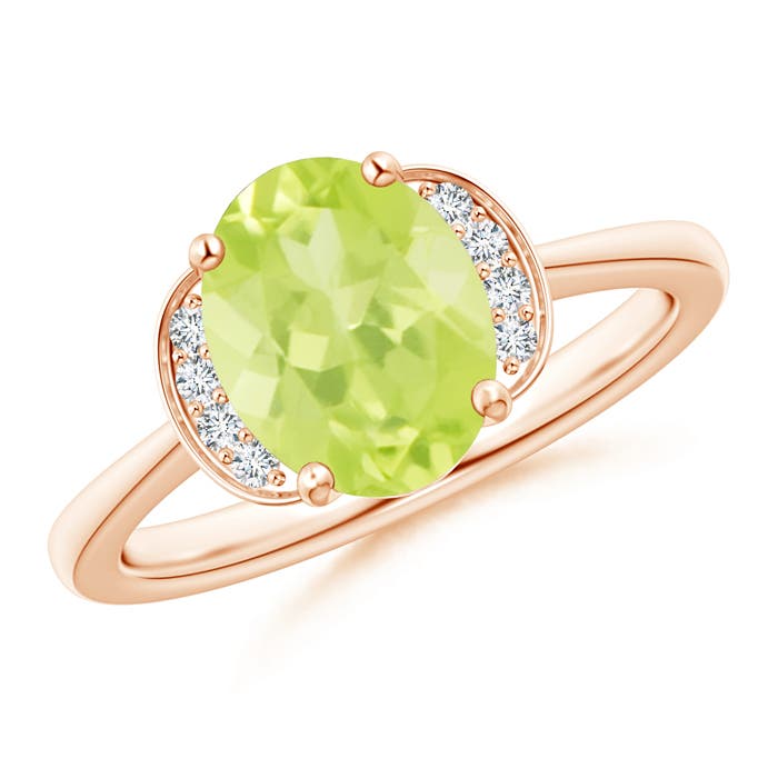 A - Peridot / 1.96 CT / 14 KT Rose Gold