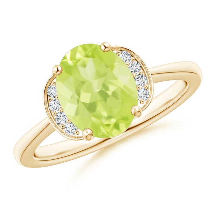 A - Peridot / 1.96 CT / 14 KT Yellow Gold