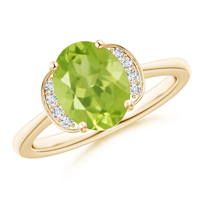 AA - Peridot / 1.96 CT / 14 KT Yellow Gold