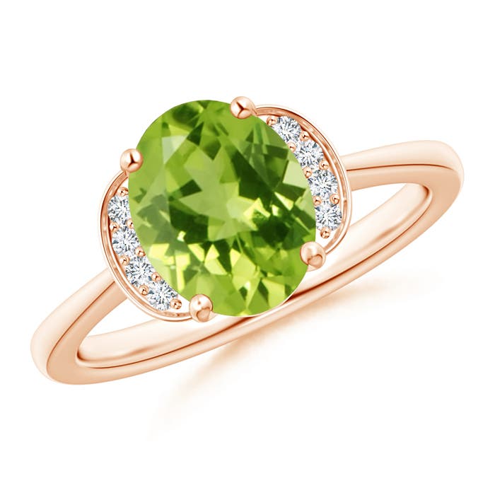 AAA - Peridot / 1.96 CT / 14 KT Rose Gold