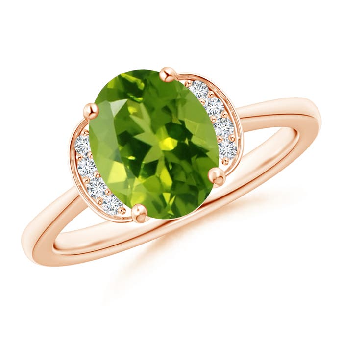 AAAA - Peridot / 1.96 CT / 14 KT Rose Gold